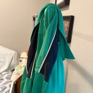 Green and Navy Long-Sleeve Shirt